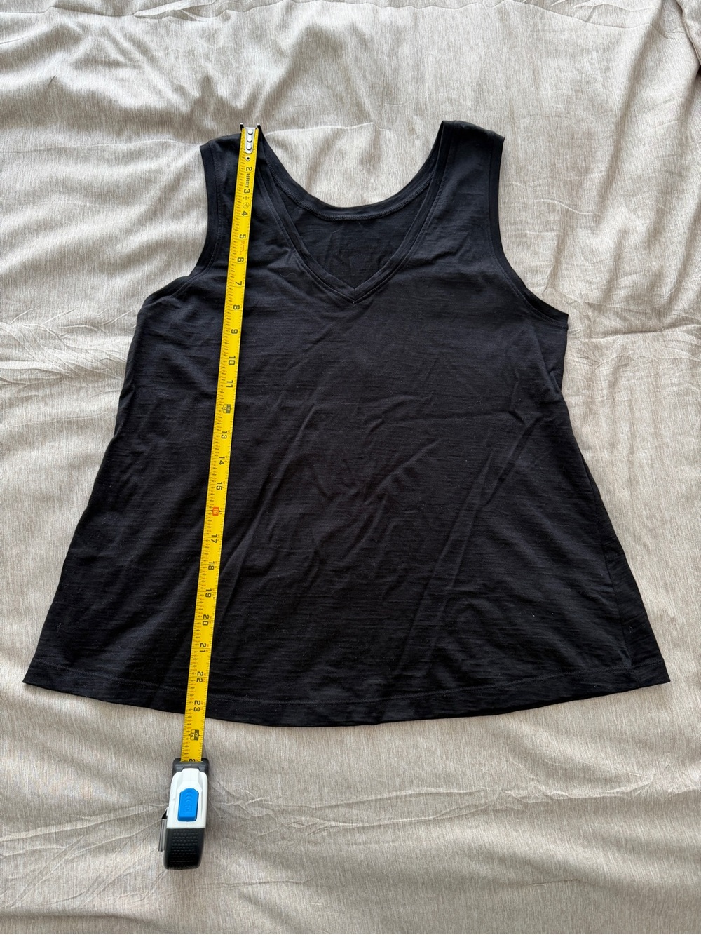 Wool& Poppy Signature Reversible Tank in Black - Picture 5 of 5